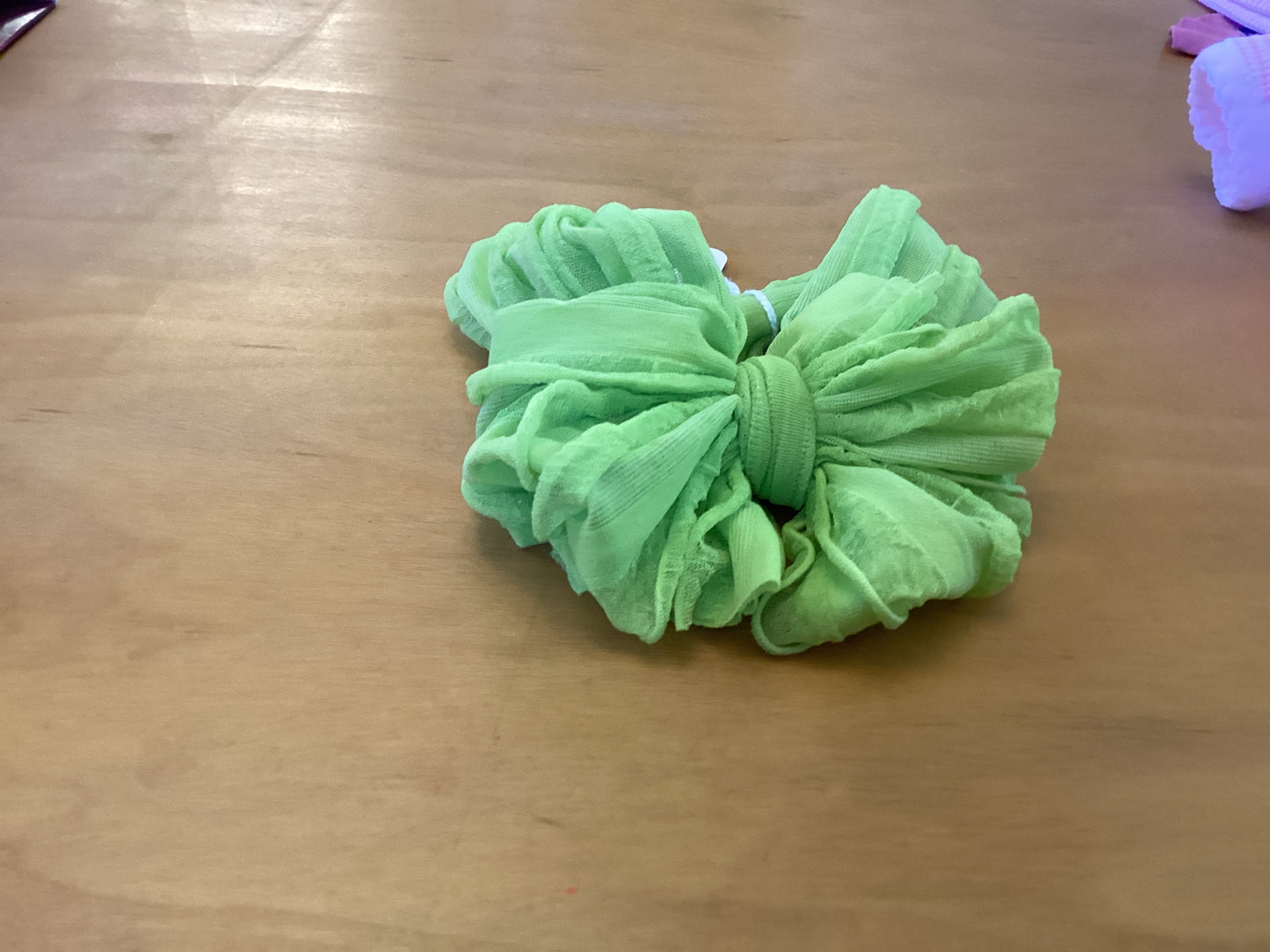 Lime Ruffled Headband