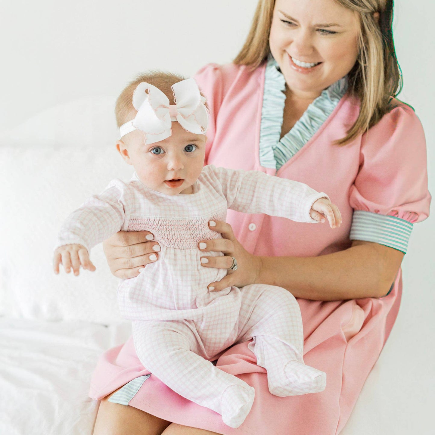 Magnolia Baby Peek-A-Boo Wishes Smocked Footie