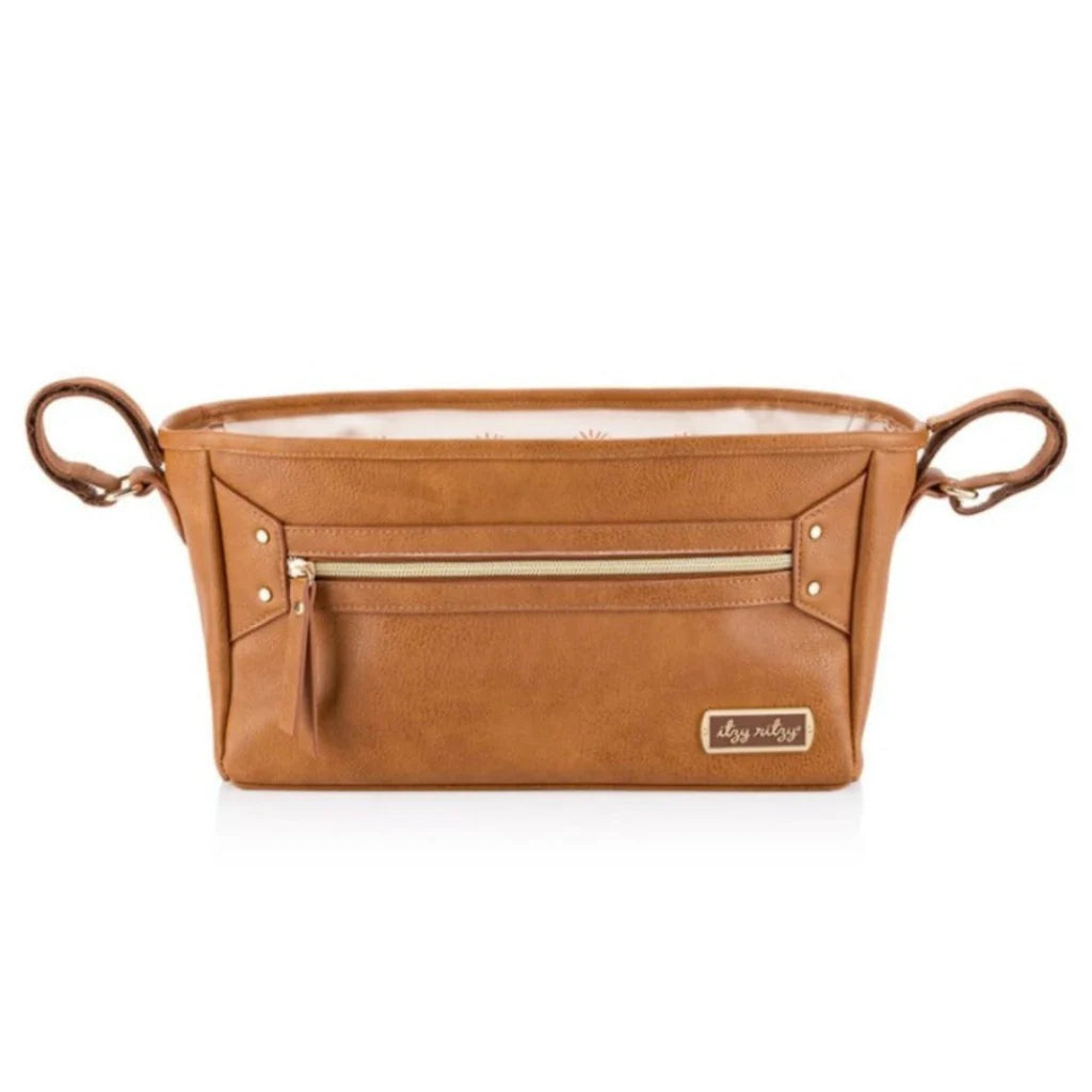 Itzy ritzy- cognac travel stroller caddy
