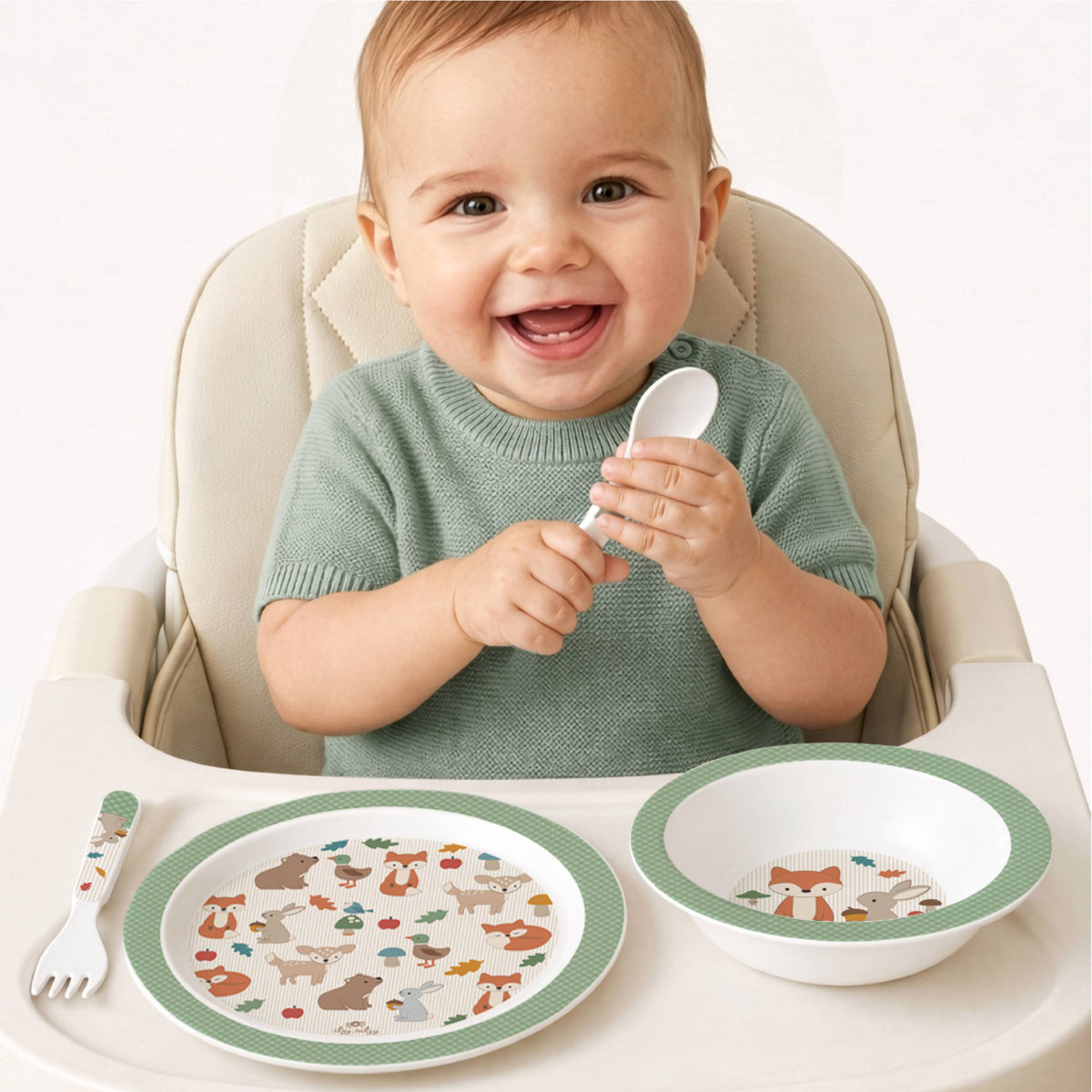Itzy Bistro™ - 4 piece dining set: Ribbons & Roses
