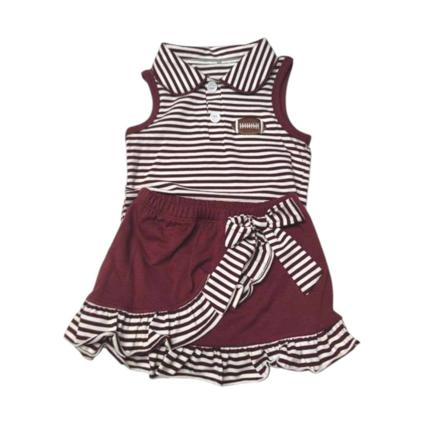 Maroon & White Cheer Set