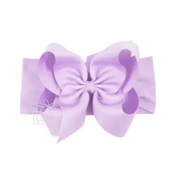 Beyond Creations-Wide Headband W/Classic Grosgrain Bow