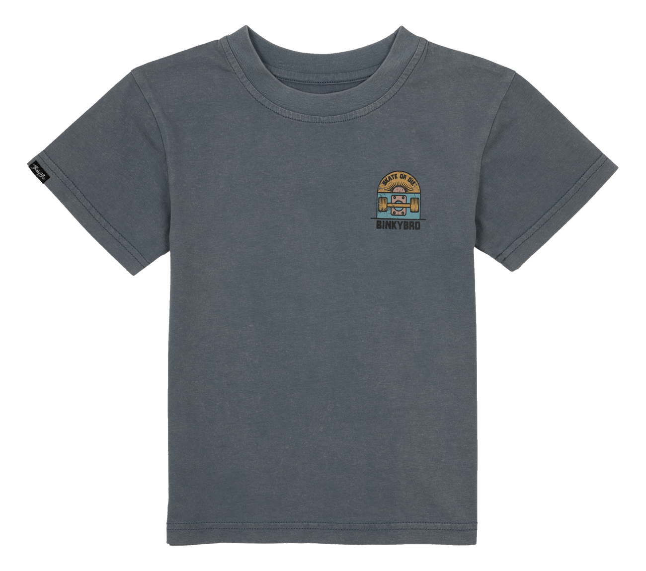 Binky Bro Skate or Die T-Shirt: Blue / 12/L / Graphic Tee