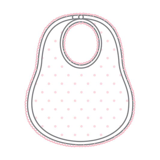 Magnolia Baby Mini Dots Bib - Pink