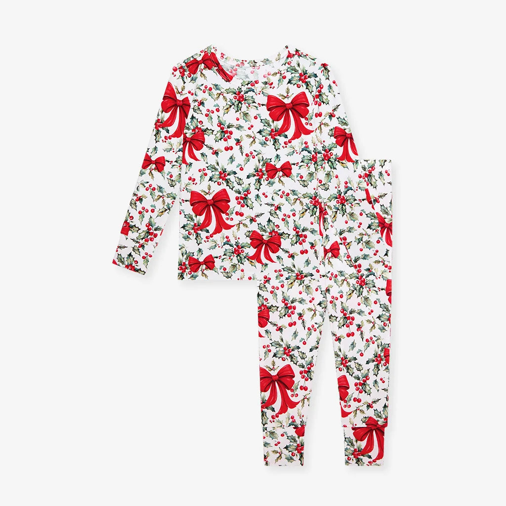Posh Peanut Classic Pajama Set Happy Holly Days