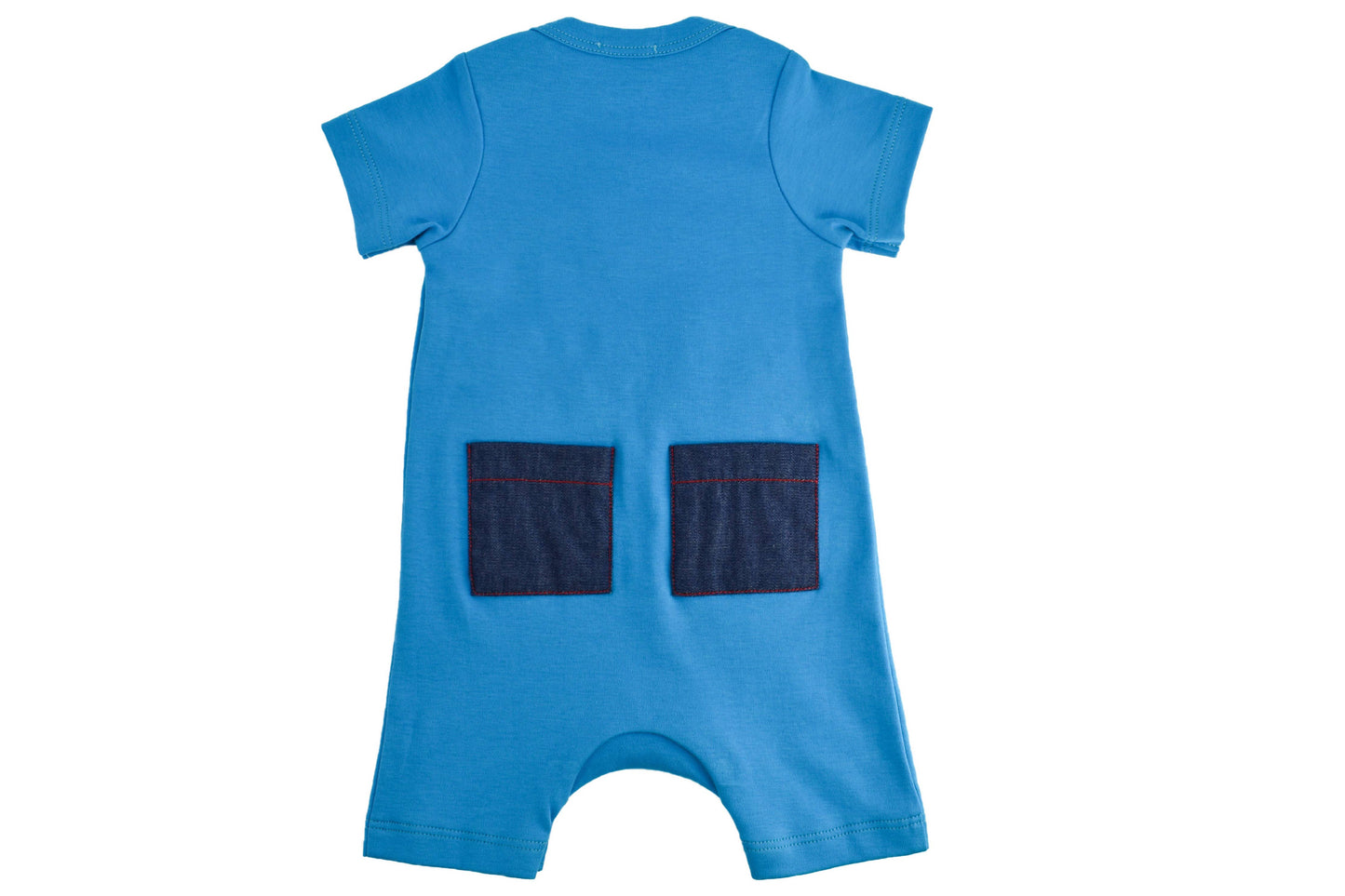 Lemon Loves Lime-Whale Sailor Romper: 18-24mo