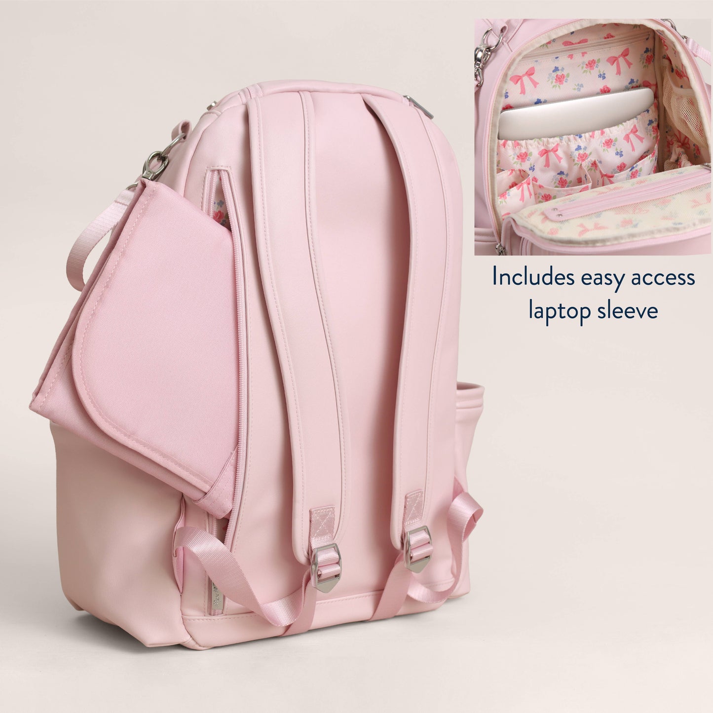 Itzy Ritzy Ribbons & Roses Boss Plus™ Backpack Diaper Bag