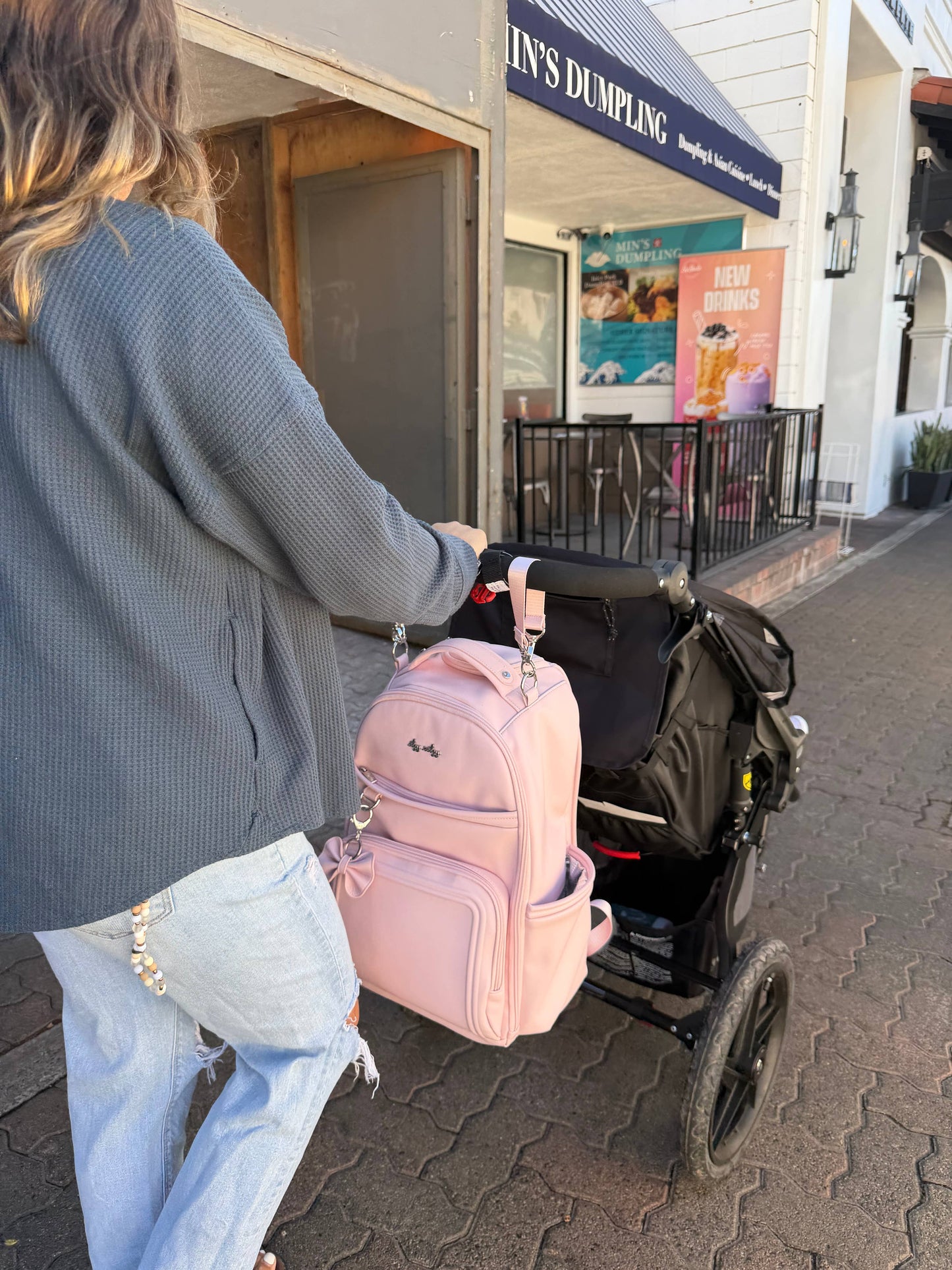 Itzy Ritzy Ribbons & Roses Boss Plus™ Backpack Diaper Bag