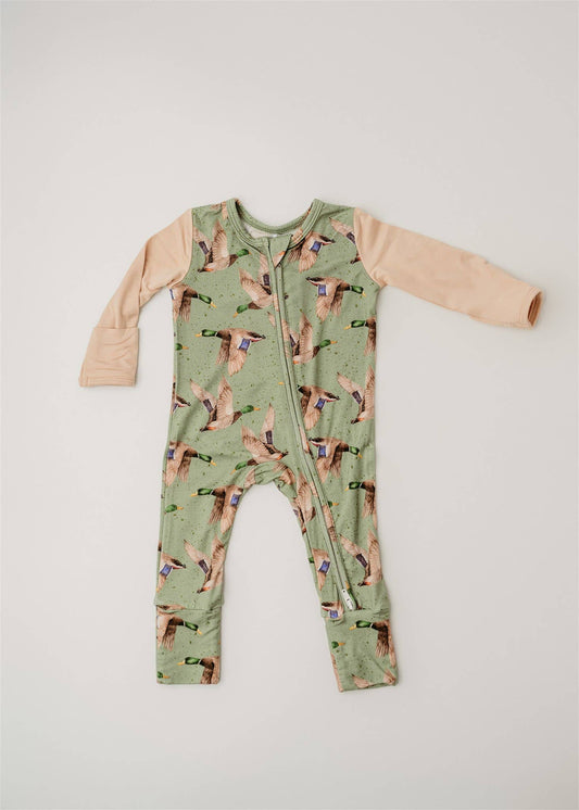 Mallard Skies Footies: 12-18M