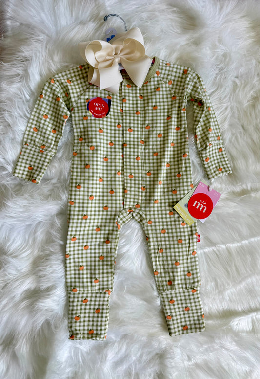 Magnetic Me Pumpkin Plaid Coverall