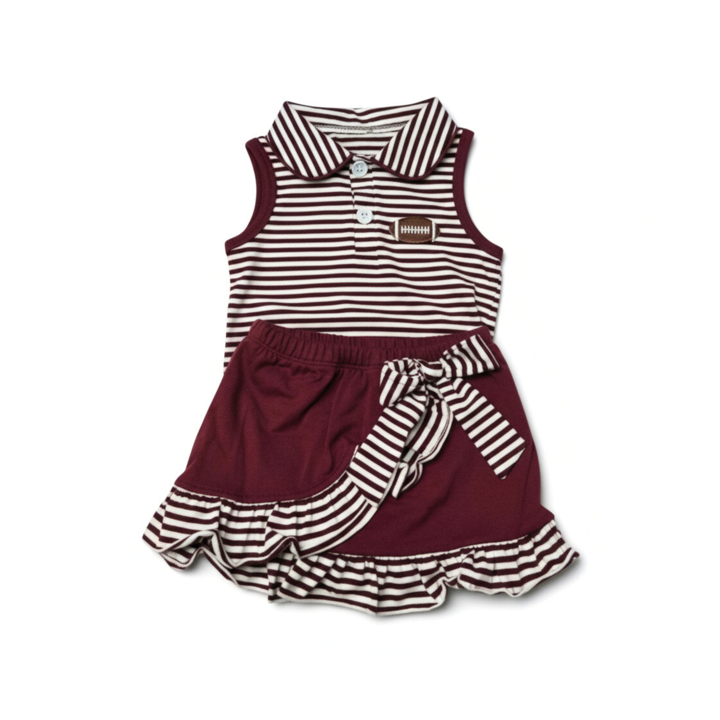 Maroon & White Cheer Set