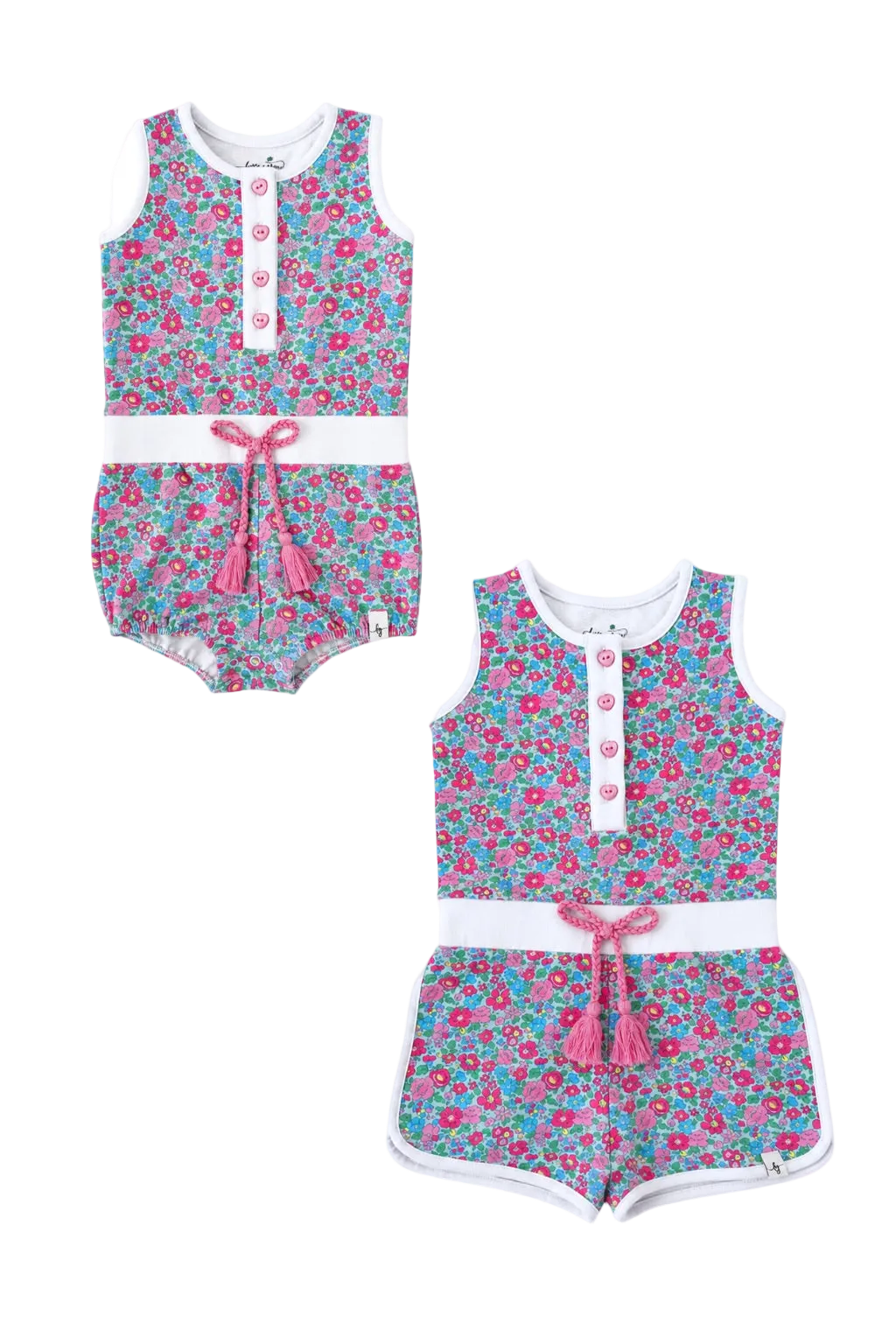 Neon Floral Romper