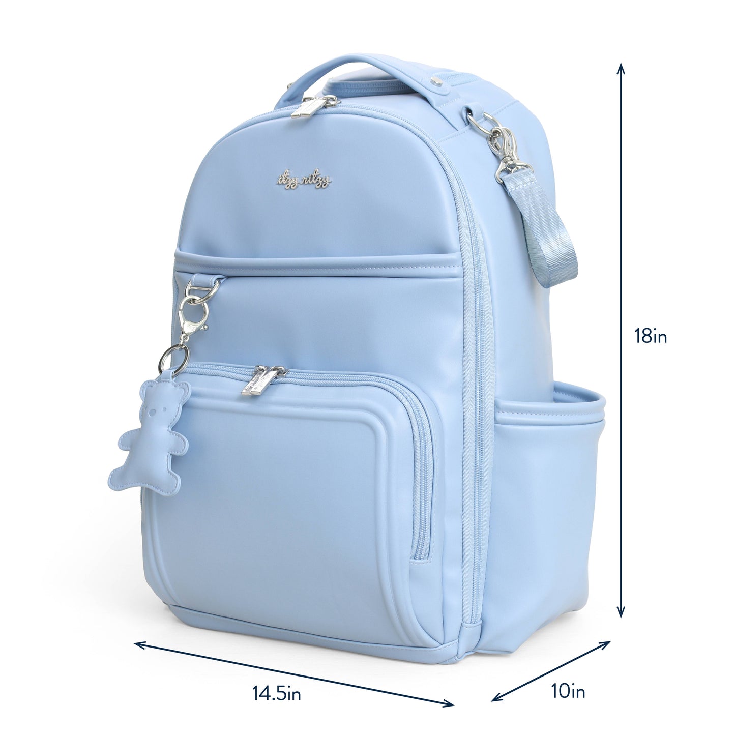 Itzy Ritzy Teddy Blue Boss Plus™ Backpack Diaper Bag