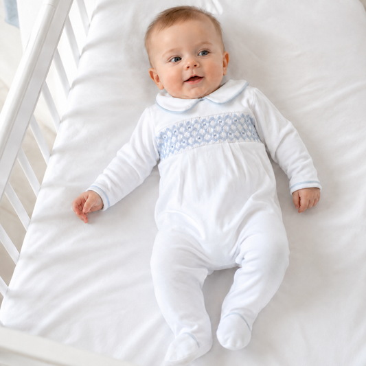 Magnolia Baby Charlie Smocked Footie