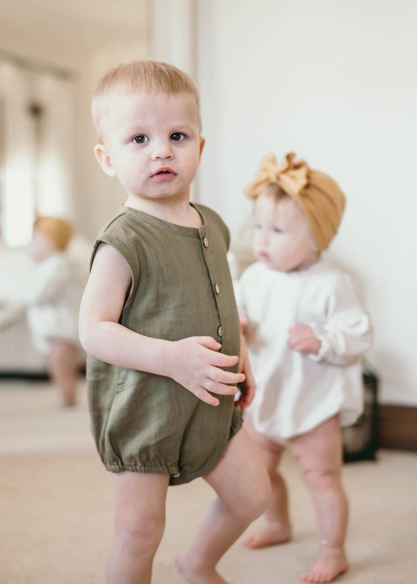 Laney + Sy: Augie Linen Romper