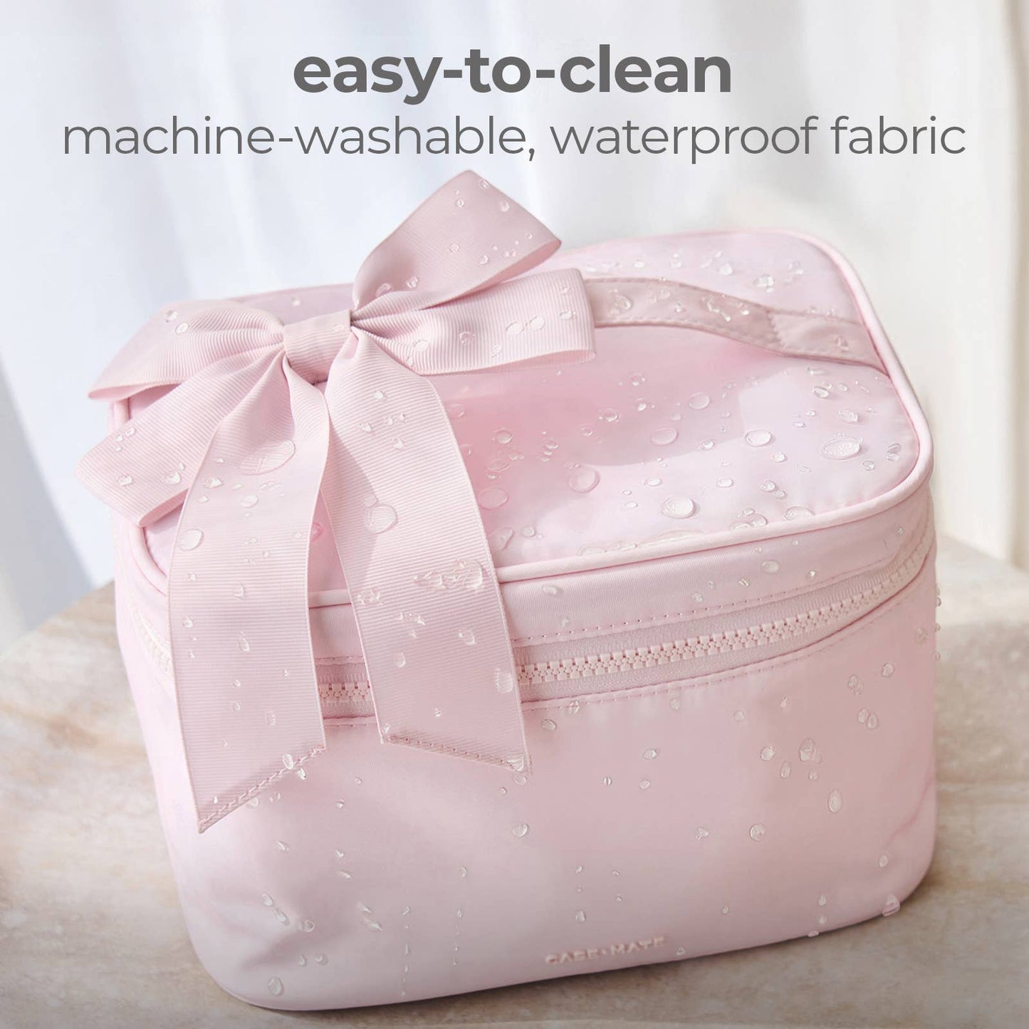 Case-Mate Ballet Pink Makeup Train Case