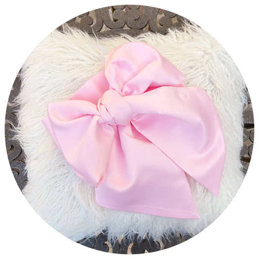 Wide Satin Baby Sash: Pink