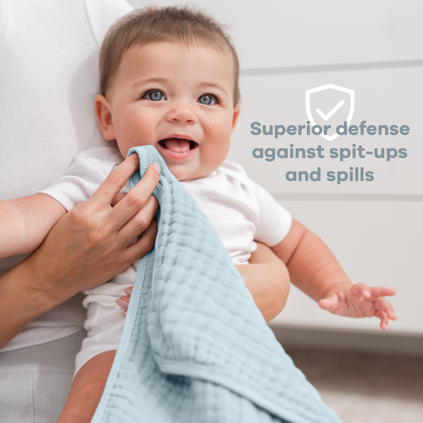 Comfy Cubs Baby Burp Cloths - 100% Muslin Cotton 6-Pack 20”X10”