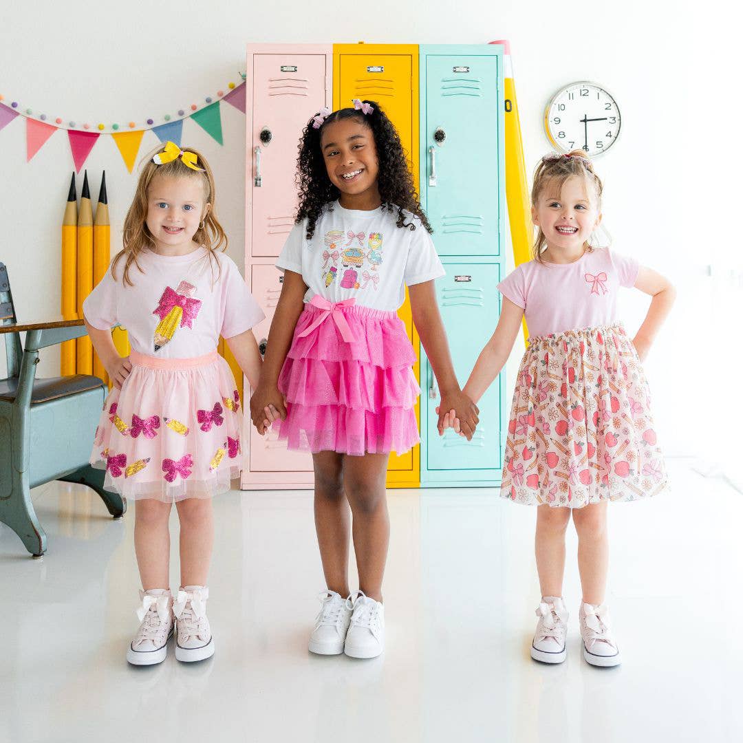 Back to School Cutie Sequin Tutu - Kids Clothing: 4-6Y