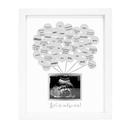 Baby Shower Guest Sonogram Frame & Sticker Set