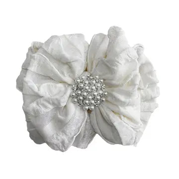 Rockin Royalty-Pearl Ruffled Headband