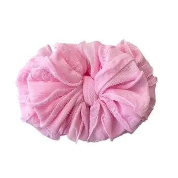 Rockin Royalty-Bubblegum Ruffled Headband