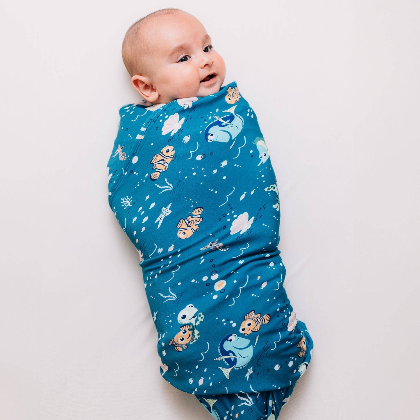 Disney and Pixar Finding Nemo Swaddle Receiving Baby Blanket