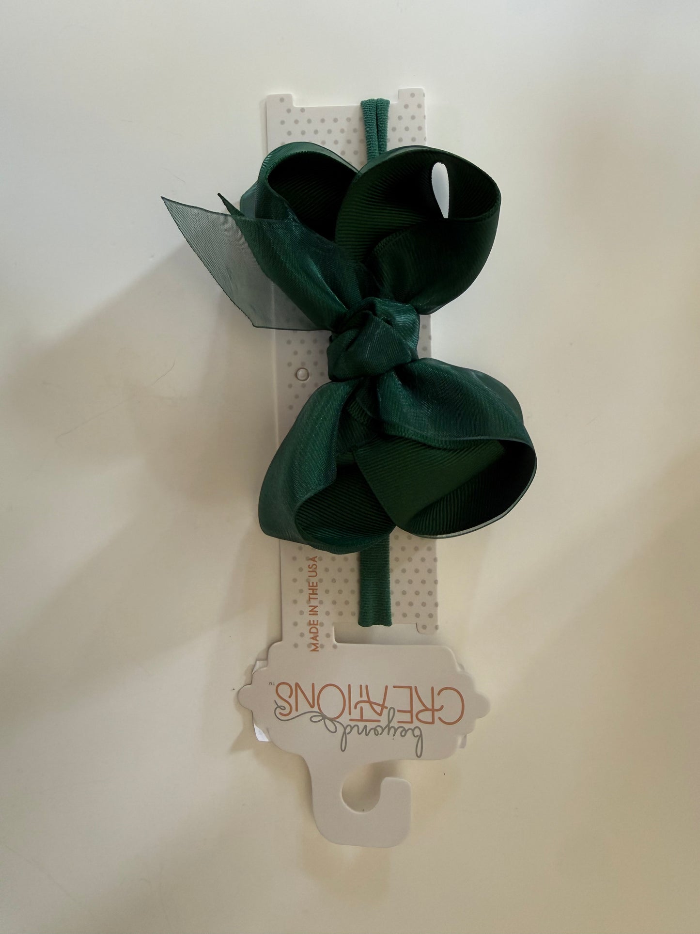 Beyond Creations Forest Green Pantyhose Headband: One Size Fits Most