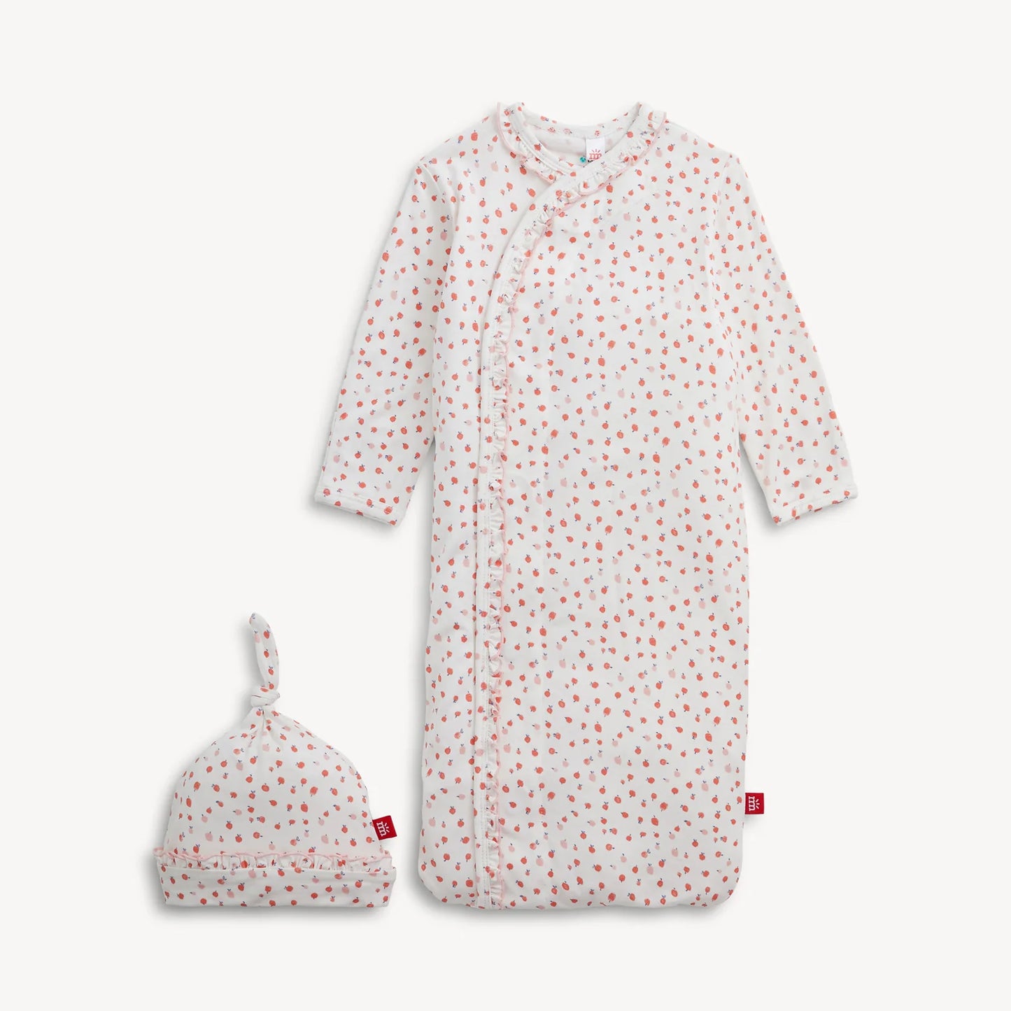 Magnetic Me Apple Blossom Ruffle Gown & Hat Set