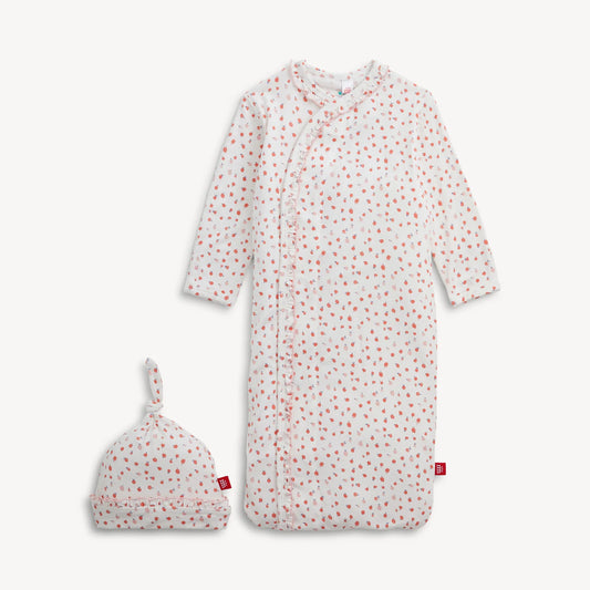Magnetic Me Apple Blossom Ruffle Gown & Hat Set