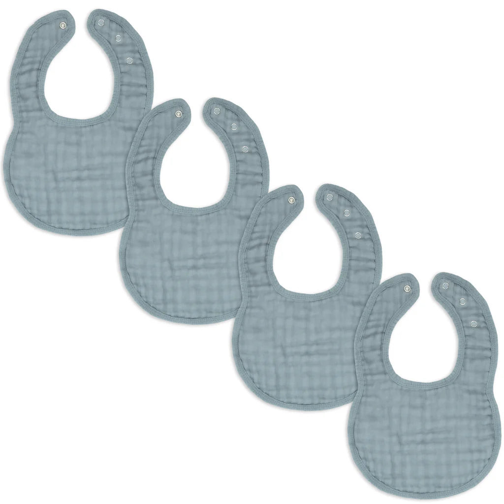 Comfy cubs- muslin cotton baby bibs 4 pack