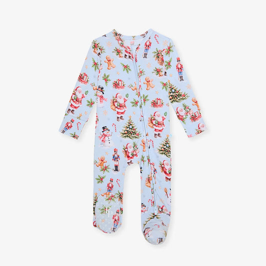 Posh Peanut Saint Nicolas Footie Zippered One Piece
