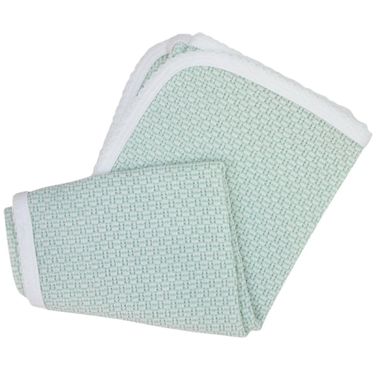 Paty Knit Solid Color Swaddle Blanket - Mint Green