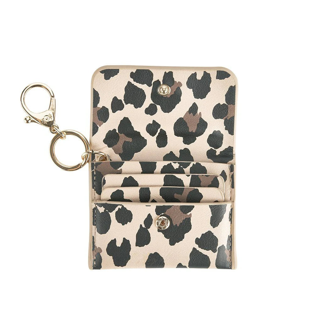 Itzy Ritzy- Leopard Mini Wallet Card Holder and Keychain