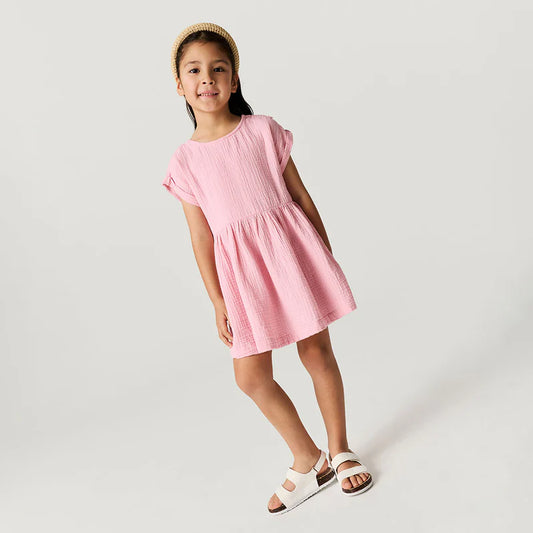 Posh Peanut Cotton Crinkle Dress