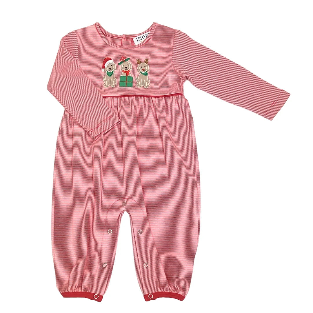 ISHTEX Dog Trio Girl's Romper