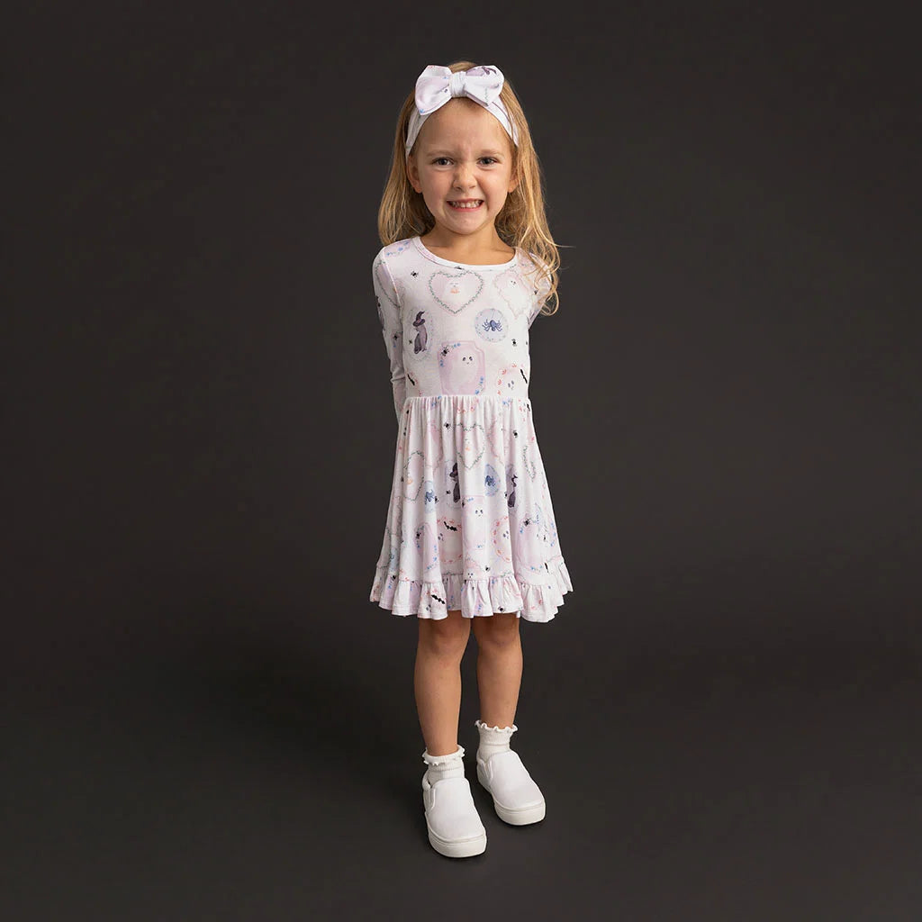 Posh Peanut Posh Spooks Ruffled Twirl Dress