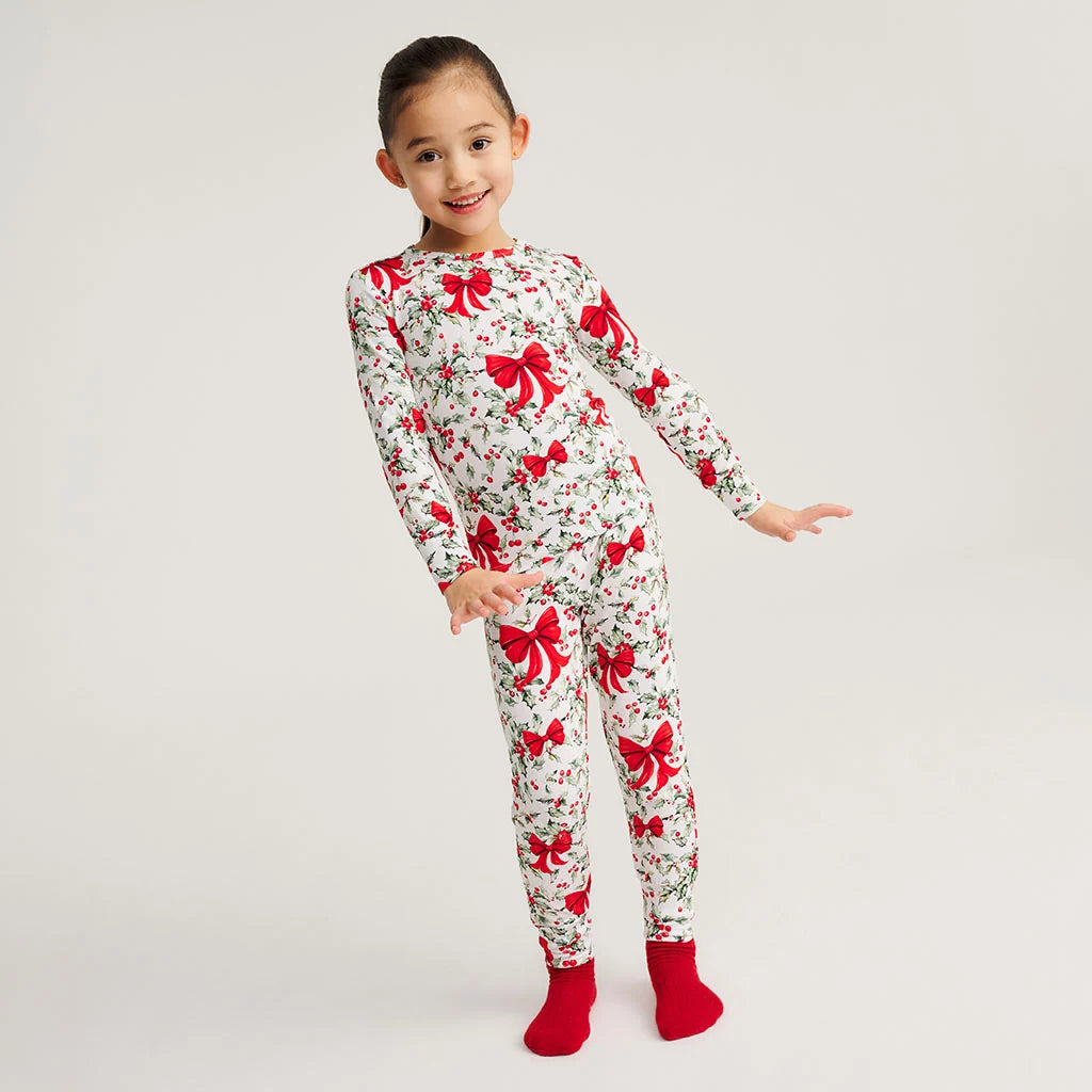 Posh Peanut Classic Pajama Set Happy Holly Days