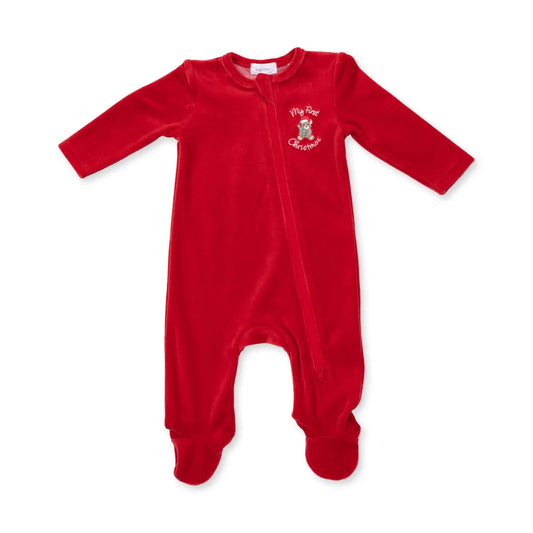 Angel Dear My First Christmas Velour Footie