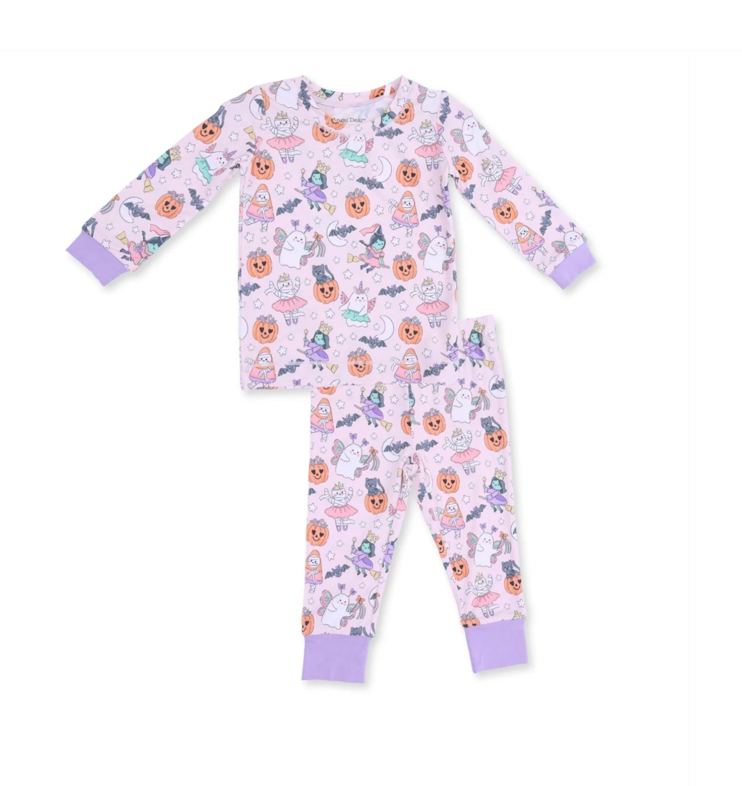 Angel Dear Halloween Monster Dress Up Pink Loungewear Set