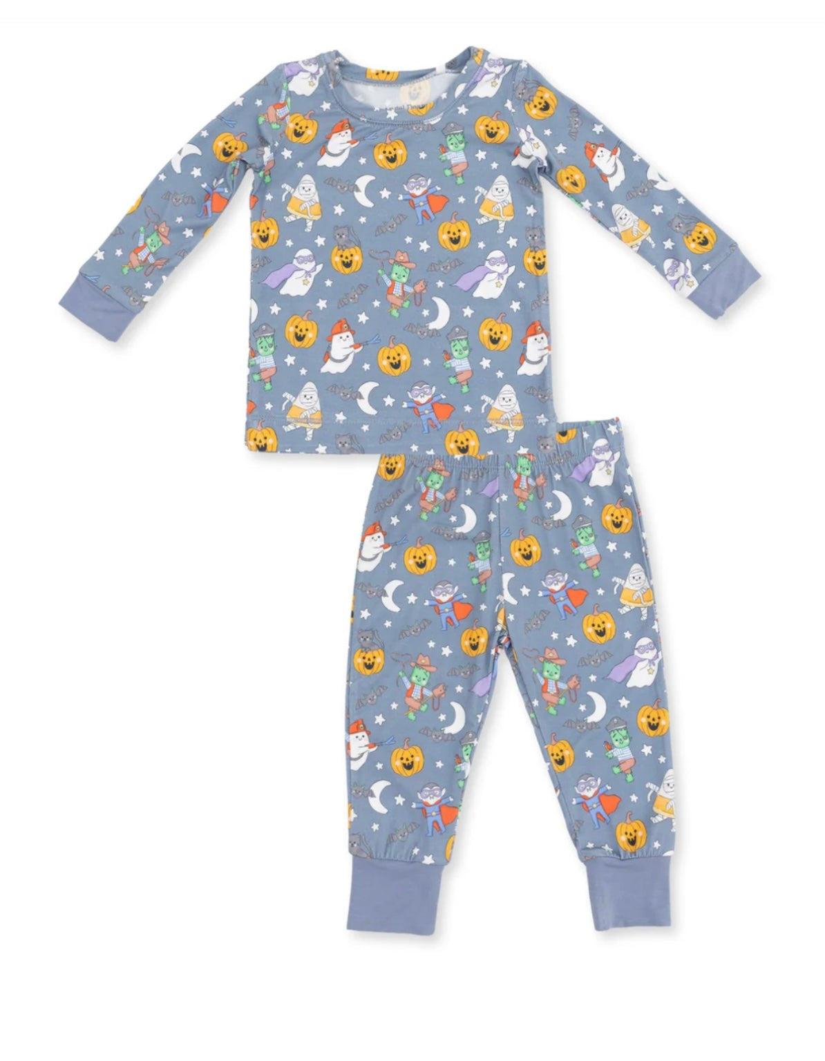 Angel Dear Halloween Monster Dress Up Blue Loungewear Set