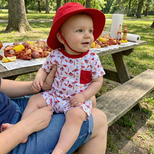 Crawfish Boy’s Romper