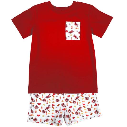 Crawfish Boy’s Short Set