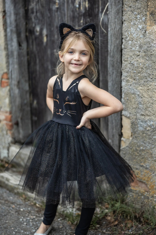 Great Pretenders Black Cat Dress & Headpiece