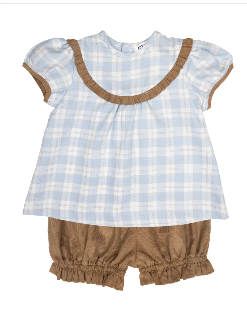 ISHTEX Blue and Khaki Bloomer Set