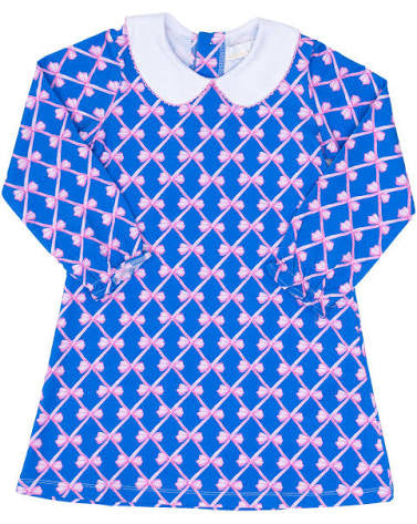 The Oaks - Presley Kait Blue Ribbon Bow Dress