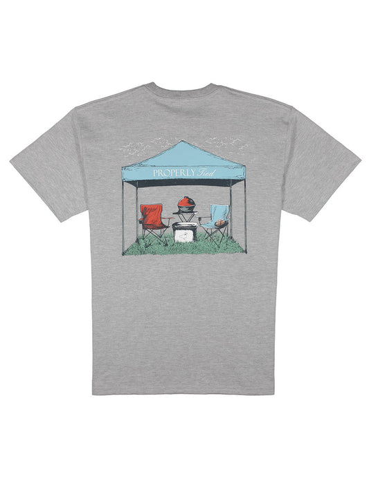 Properly Tied - Boys Tailgate S/S - Light Heather Grey