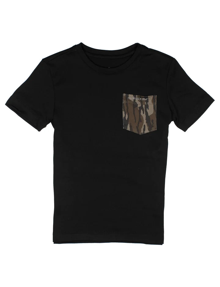 Properly Tied - Boys Ravine Pocket Tee - Mossy Oak