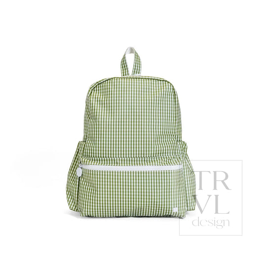 TRVL Design Backpacker- GINGHAM MOSS