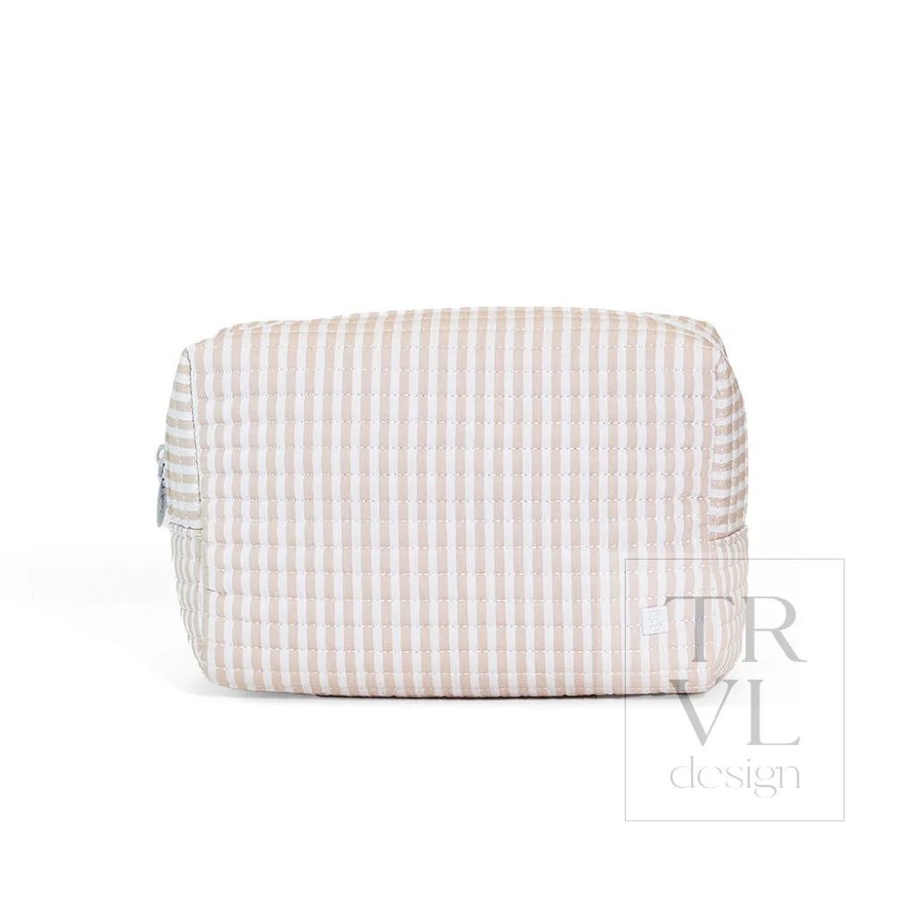 TRVL Design Quilted Everyday Bag- PIMLICO STRIPE SAND